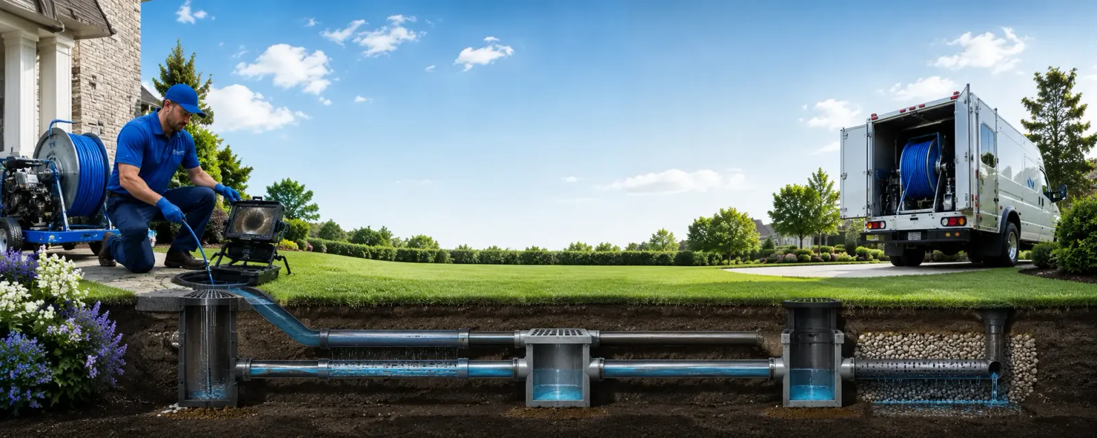 Outdoor drain cleaning information for Vaughn, MT